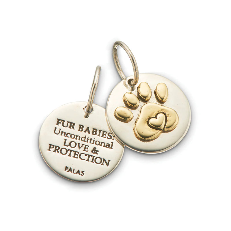 Paw print fur babies charm