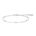 Yellow Gold Bezel Set Cubic Zirconia Alternating Bracelet