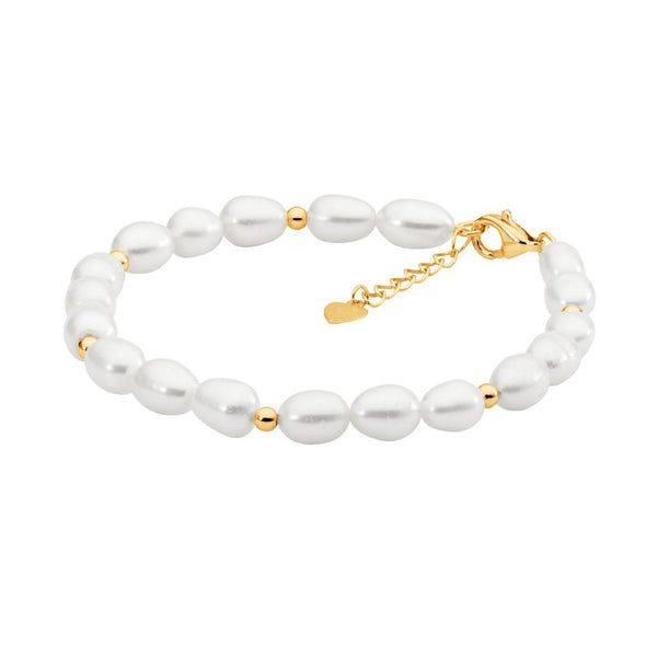 Pearl & Gold Bracelet