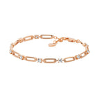Silver open bar bracelet with Cubic Zirconias- 3 Colours