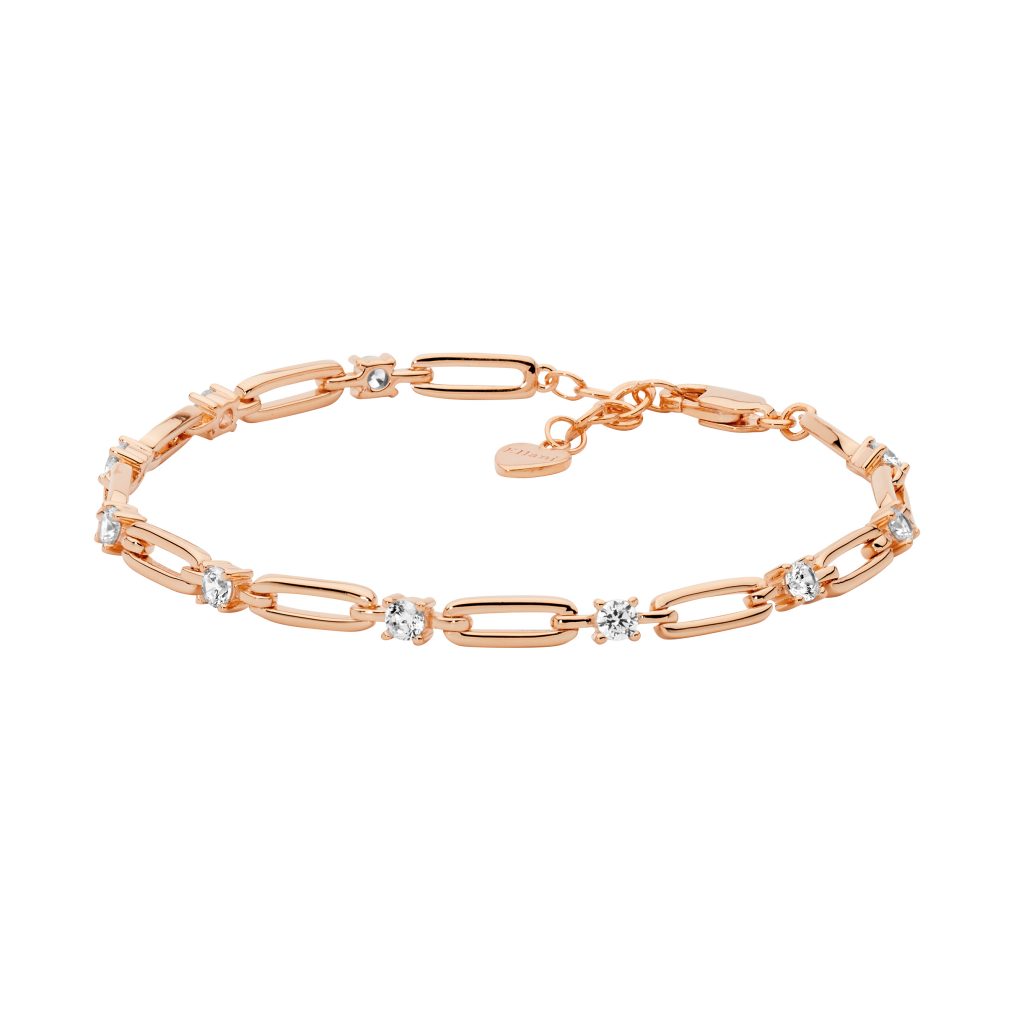 Silver open bar bracelet with Cubic Zirconias- 3 Colours
