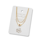Yellow Gold 18ct Plate Birthstone Necklace