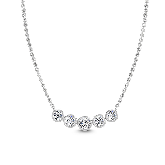 5 Stone Diamond necklace