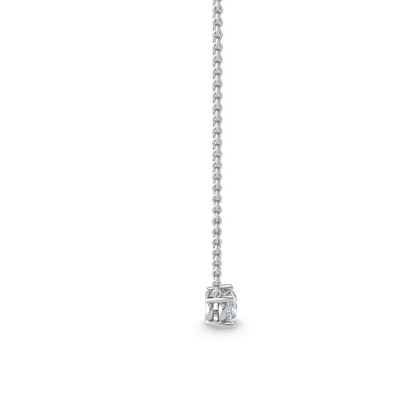 Oval diamond floating Necklace