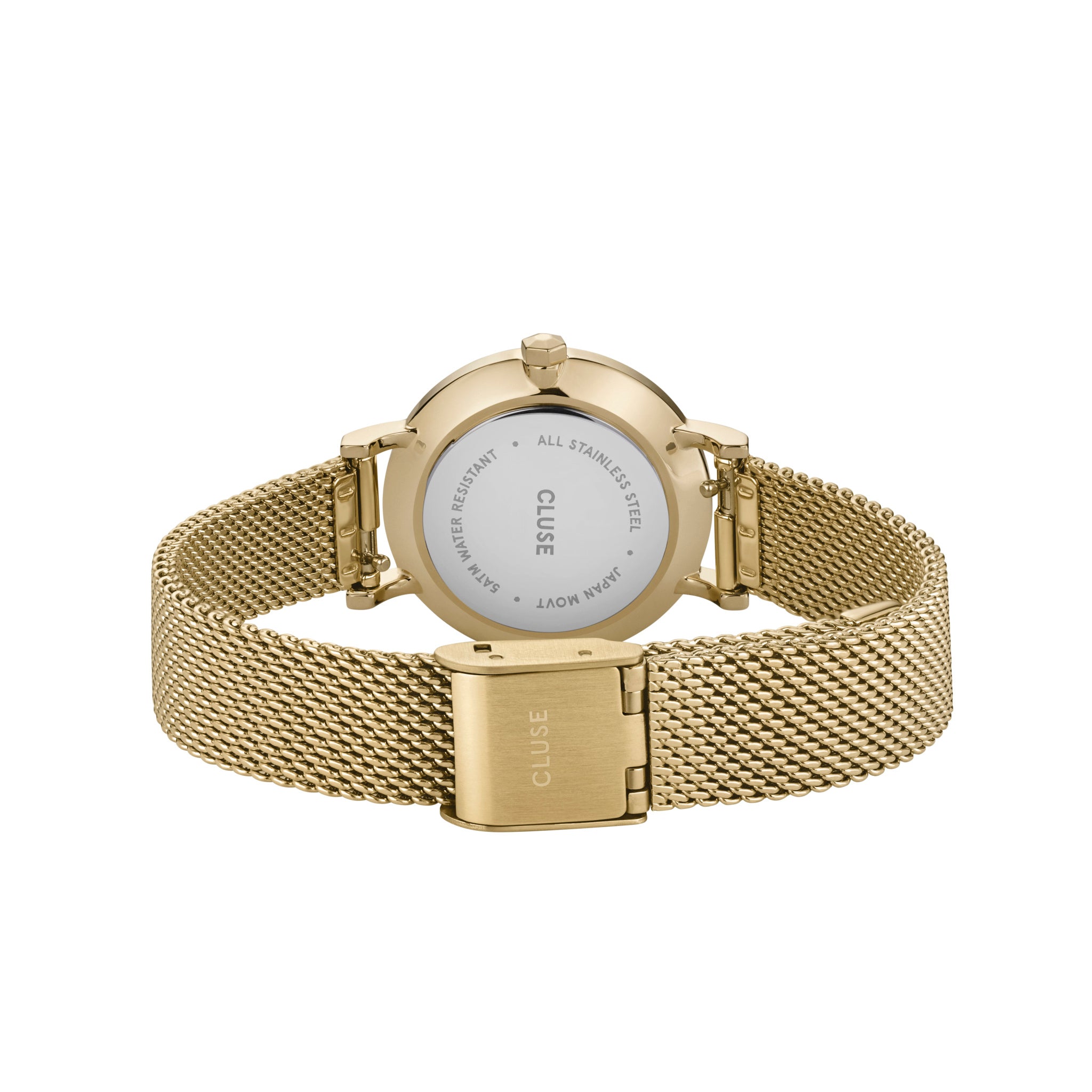 Cluse Boho Chic Petite Mesh Watch - Yellow Gold Plated