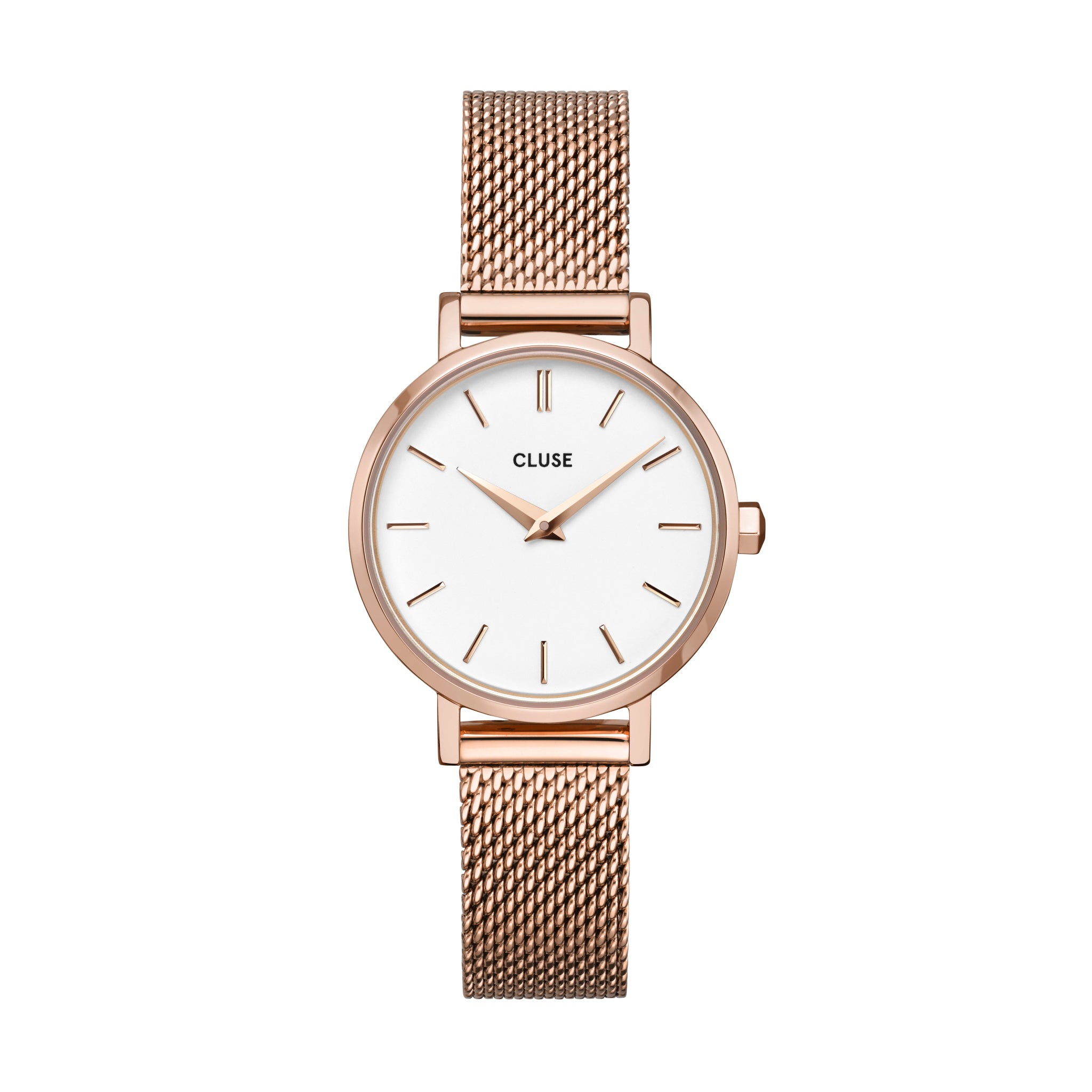 Cluse Boho Chic Petite Mesh Watch - Rose Gold Plated
