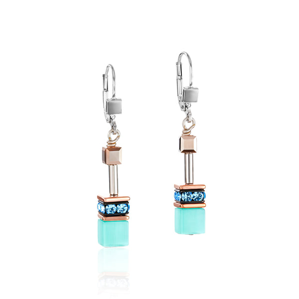 Coeur De Lion Geo Fresh Turquoise Earrings