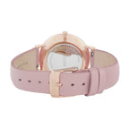 Cluse Boho Chic Womens Watch with Rose Gold Case, White Dial and Pink Leather Strap