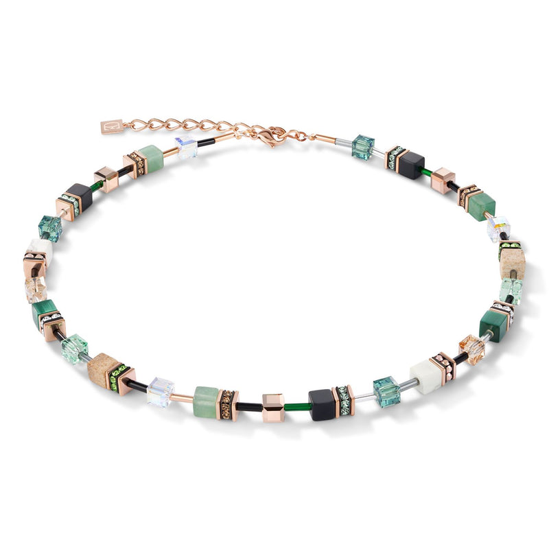 Coeur De Lion Geo Cube Howlite Jasper Aventurine Necklace