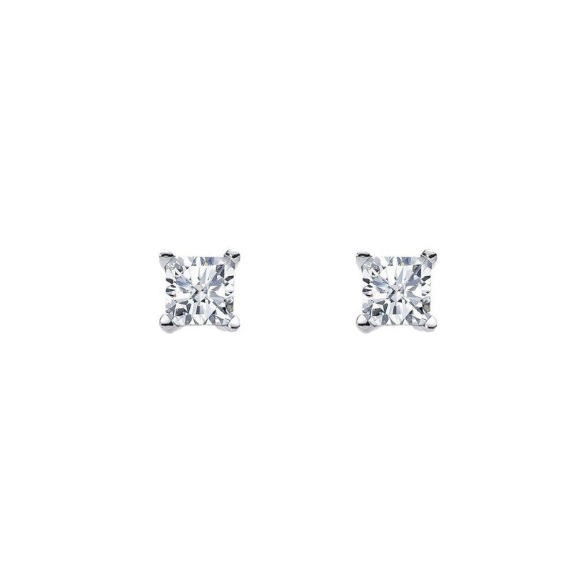 Silver Square Studs- 3 Sizes