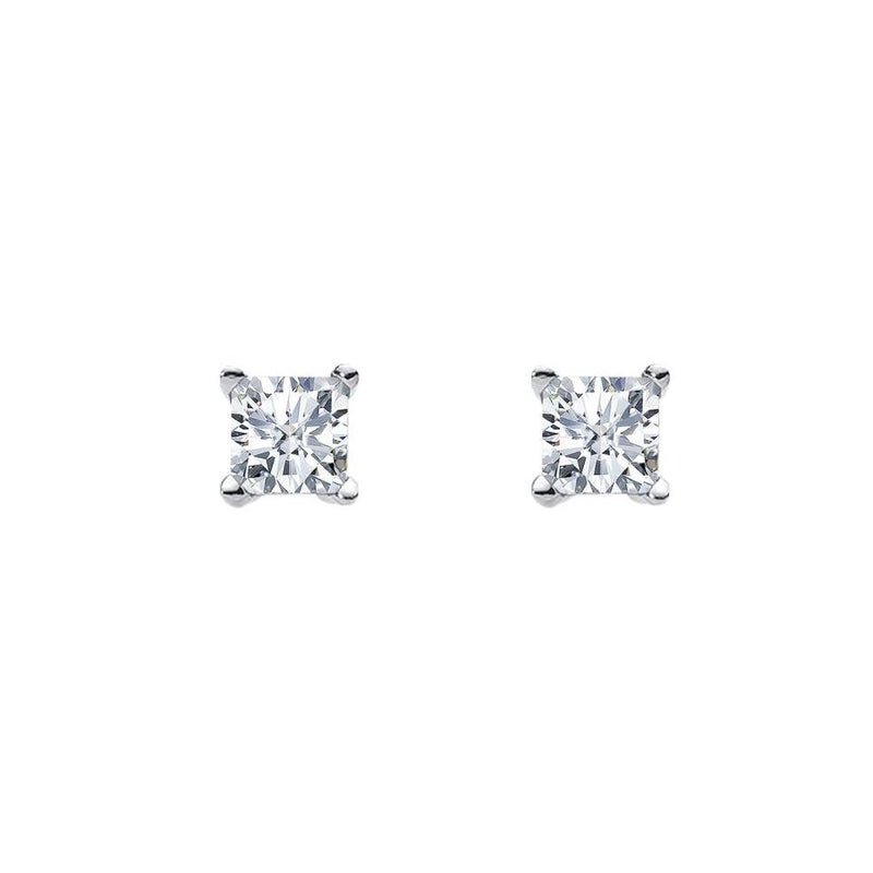 Silver Square Studs- 3 Sizes