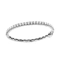 9ct White Gold Diamond Bangle