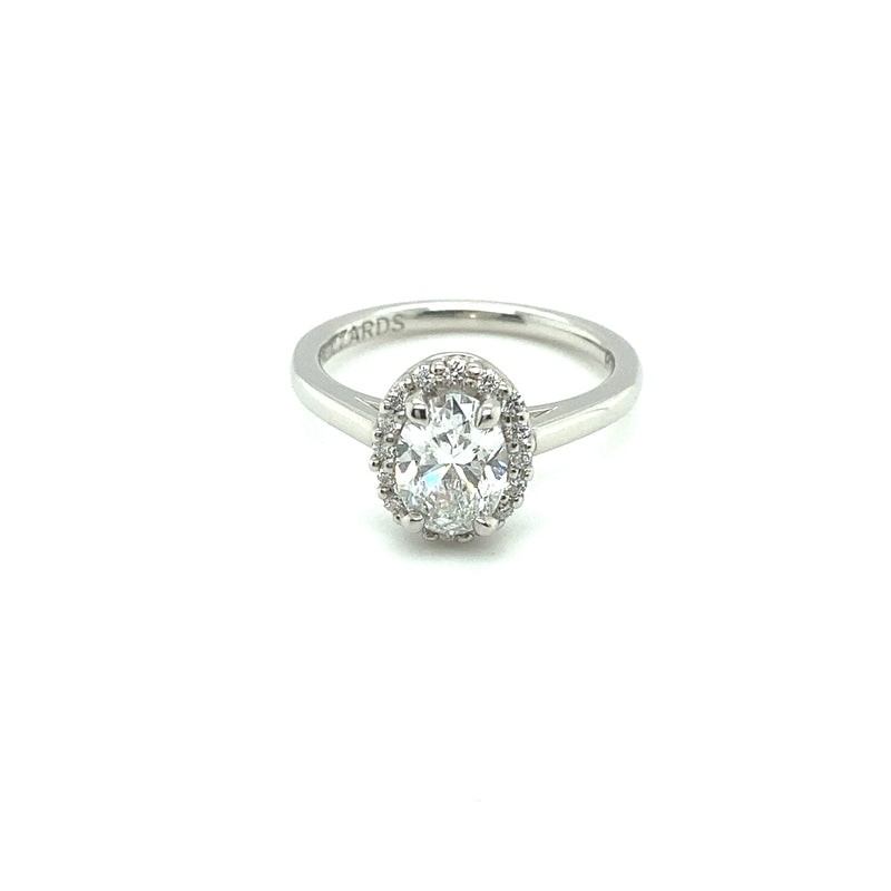 Oval Cut Lab Grown Diamond Halo