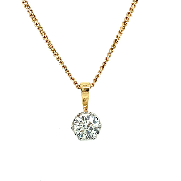 Lab Grown Diamond Pendant - 3 Colours