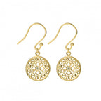 Sterling Silver Fancy Drop Filigree Earrings-3 Colours