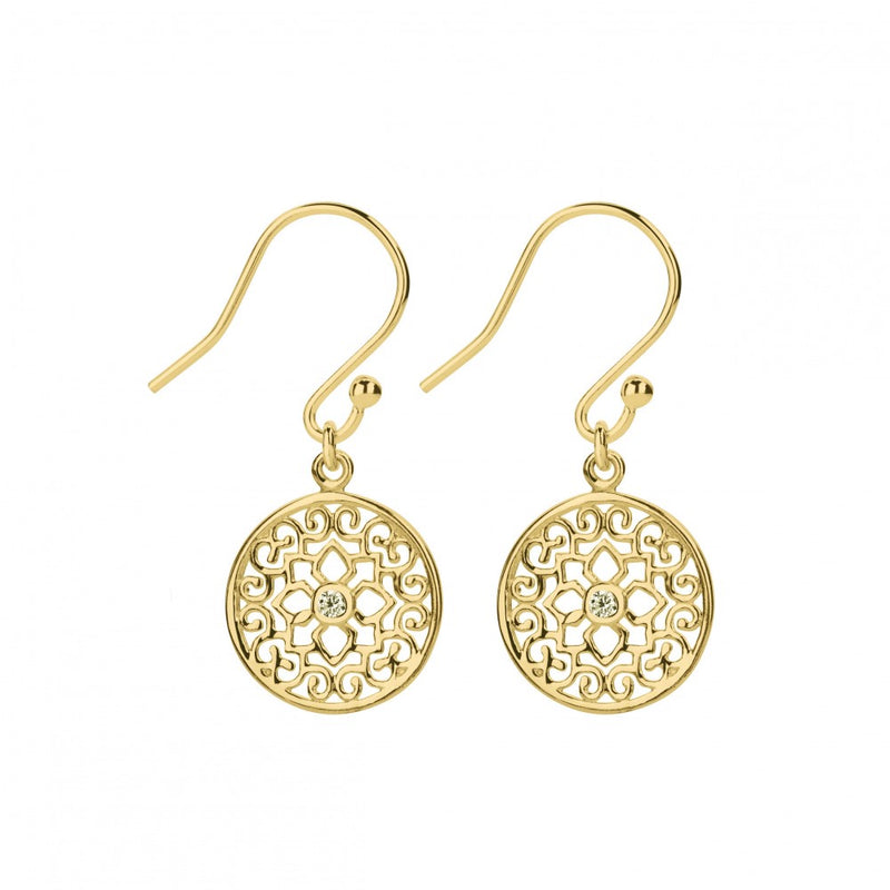 Sterling Silver Fancy Drop Filigree Earrings-3 Colours